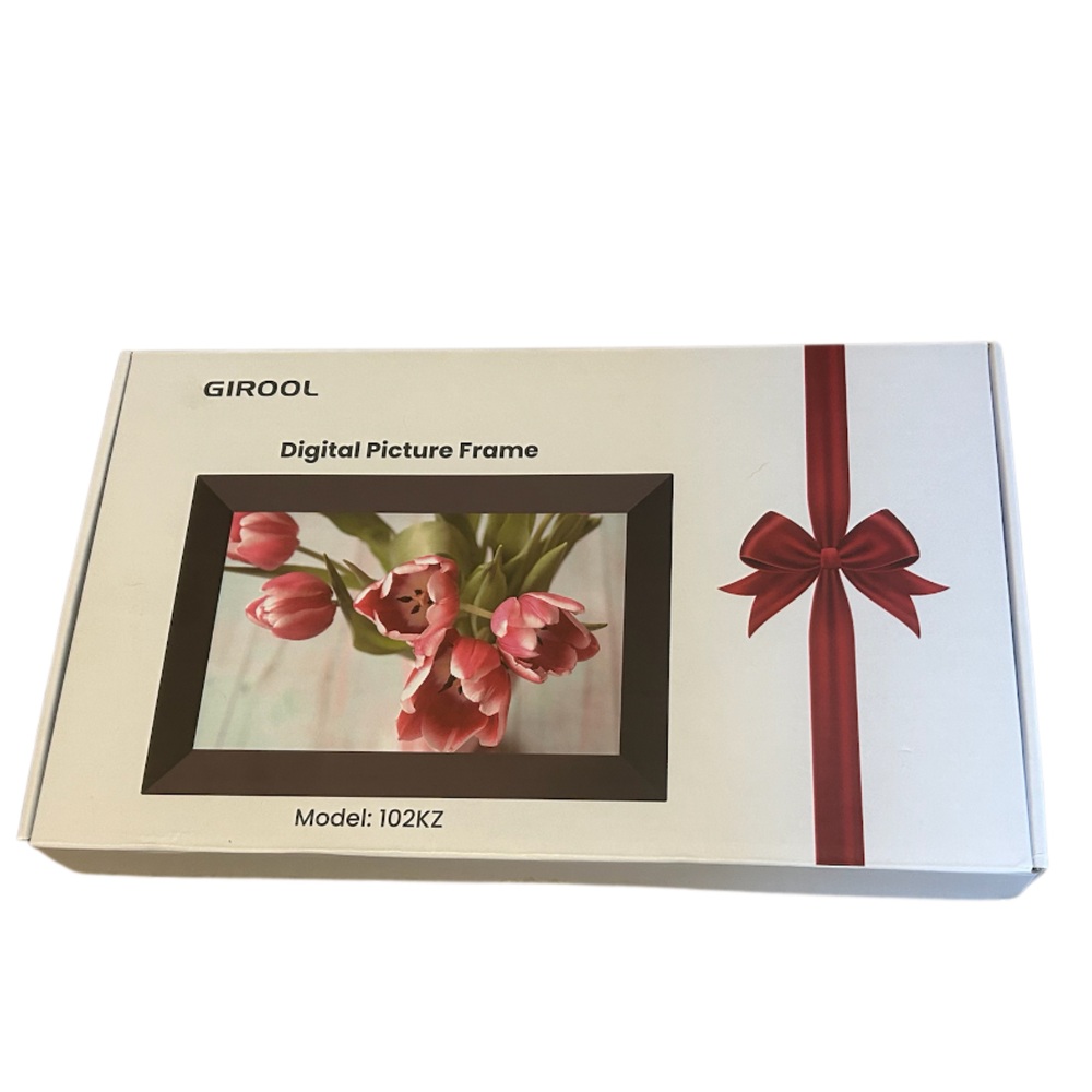 GIROOL Digital Picture Frame with Red Ribbon